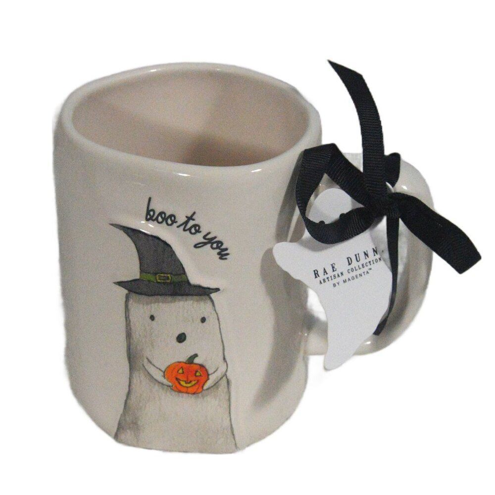 Rae Dunn Boo to You Ceramic Ghost Mug 2025